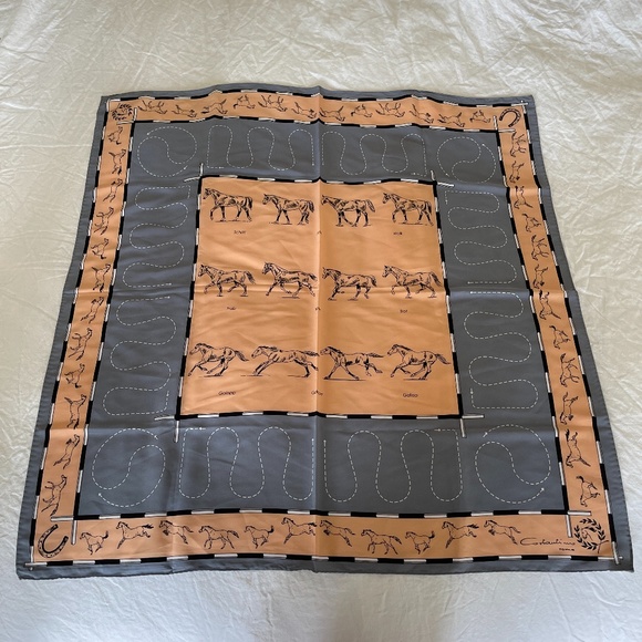 Costantino Roma Accessories - Costantino Roma Vintage Silk Equestrian Scarf NWOT